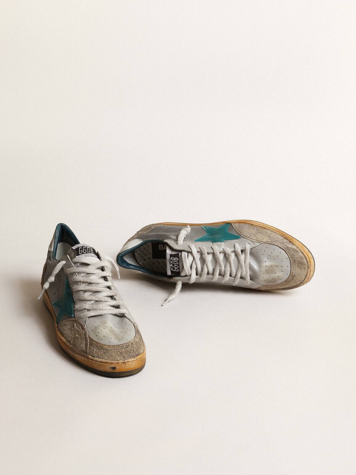 Men’s Ball Star LAB in gray nylon with aqua-green star