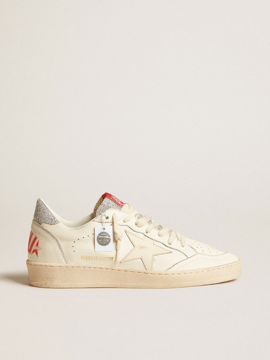 Men’s Ball Star LTD in nappa with white star and Swarovski crystal heel tab