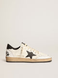 Women's Ball Star in nappa with black star and black heel tab