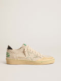 Ball Star LTD with vanilla canvas star and leather heel tab