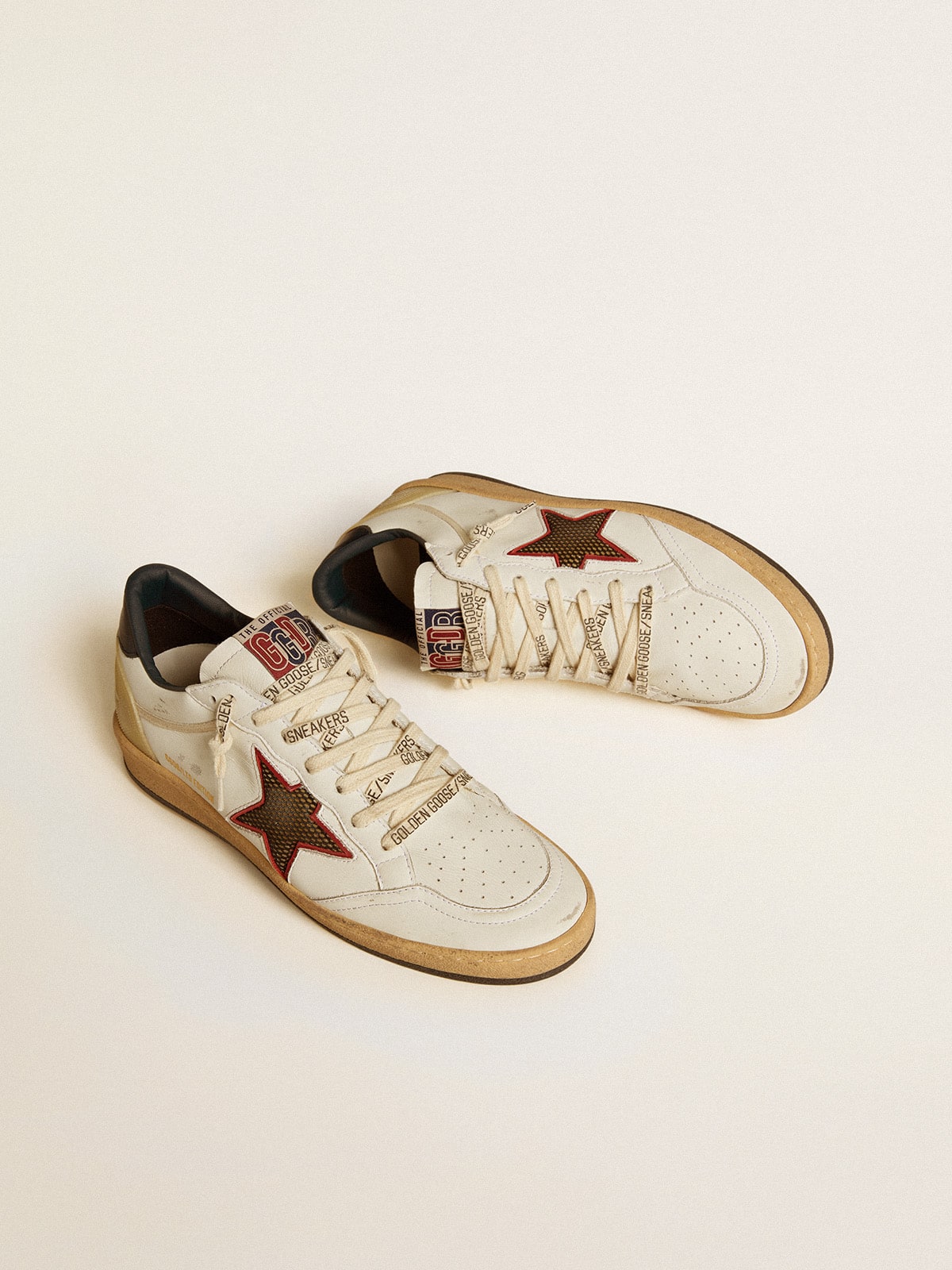 Ball Star LTD da donna con stella in rete e linguetta sul tallone in pelle blu notte
