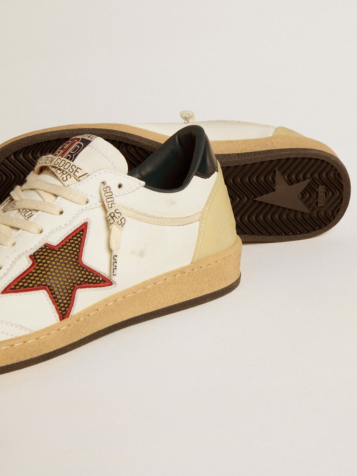 Ball Star LTD da donna con stella in rete e linguetta sul tallone in pelle blu notte